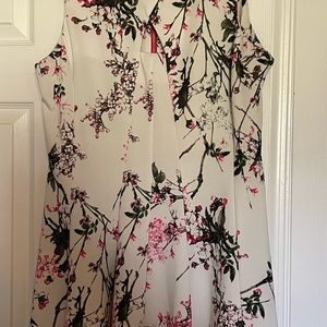 Cream floral dress